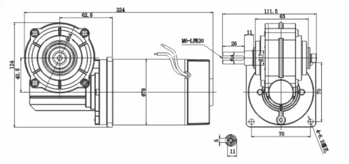 CleanForce 40NM VerticalGear Floor Scrubber Motor